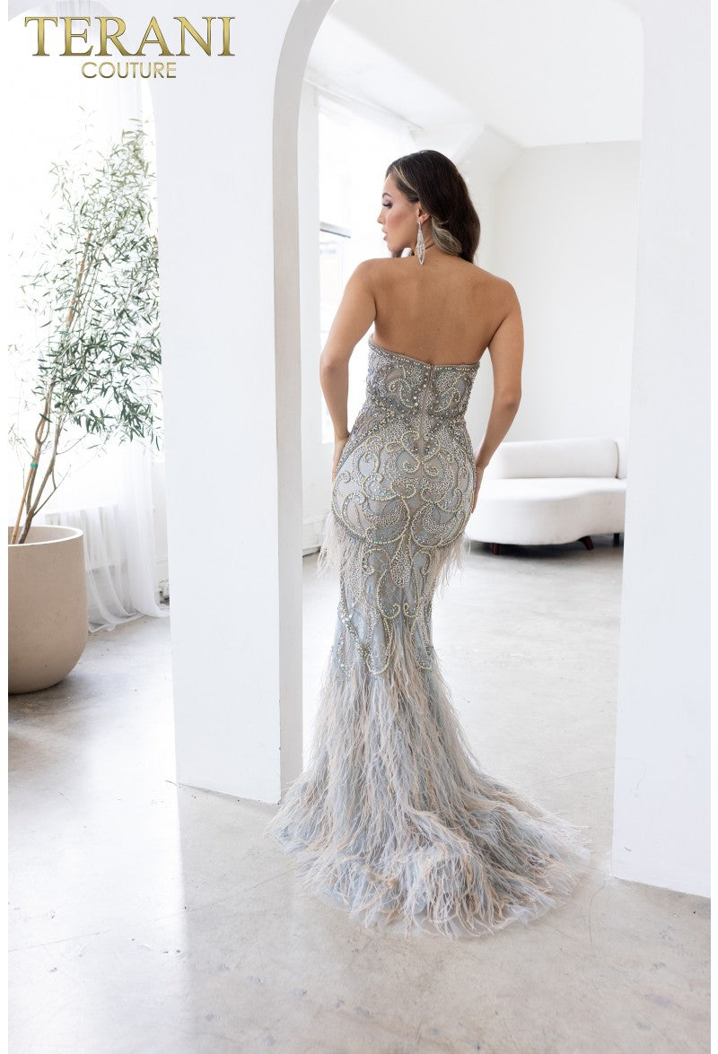 Terani Couture 242GL3236 Evening Long Fitted Formal Prom Dress