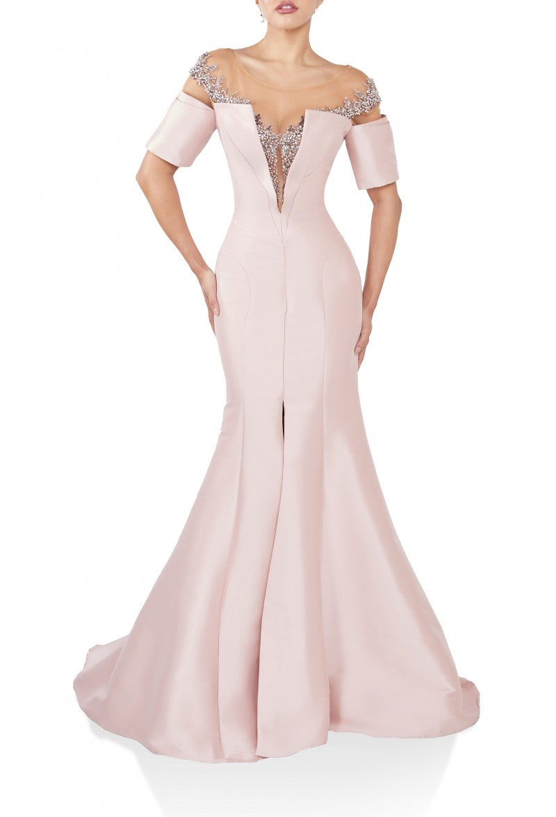 Terani Couture 242M3313 Mermaid Long Formal Metallic Prom Dress