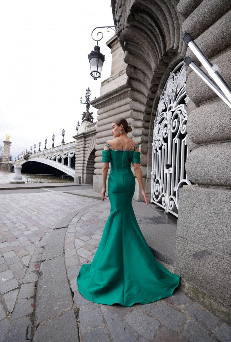 Terani Couture 242M3313 Mermaid Long Formal Metallic Prom Dress