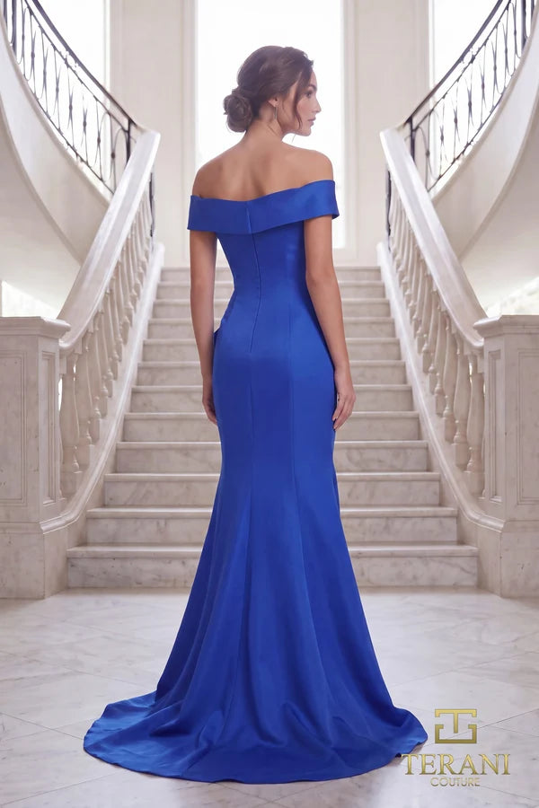 Formal Dresses Long Formal Side Ruched Evening Dress Royal