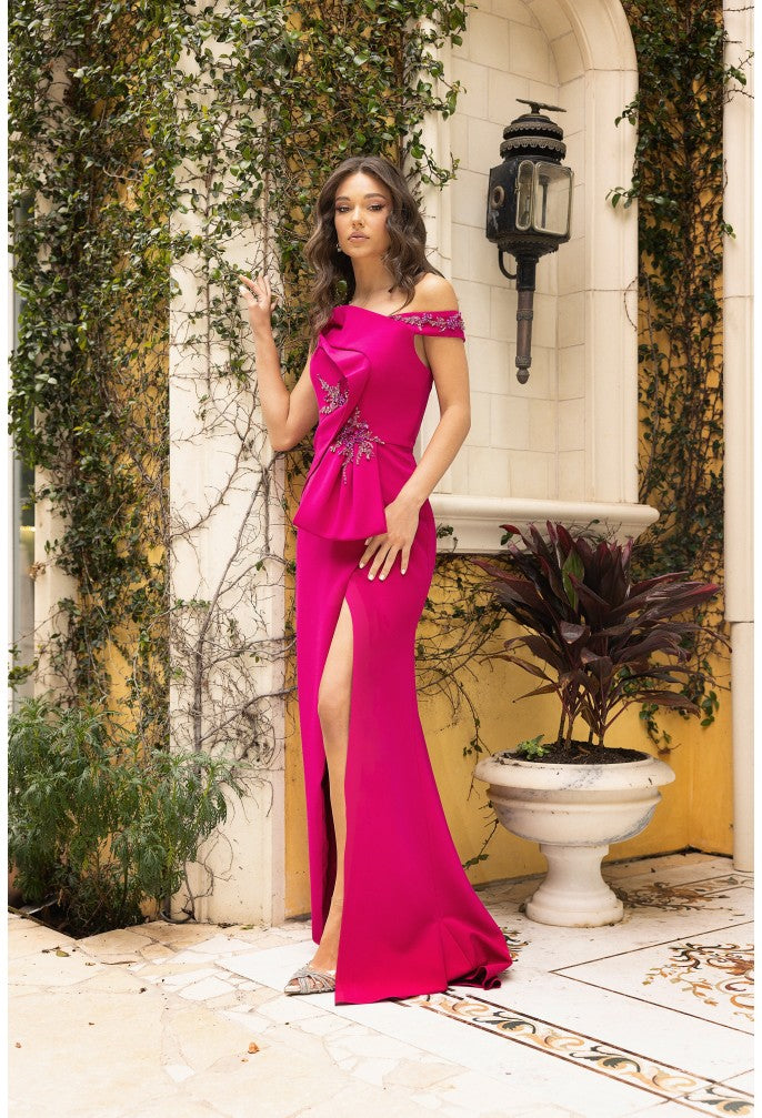 Terani Couture 242M3341 Beaded Long Evening Formal Dress