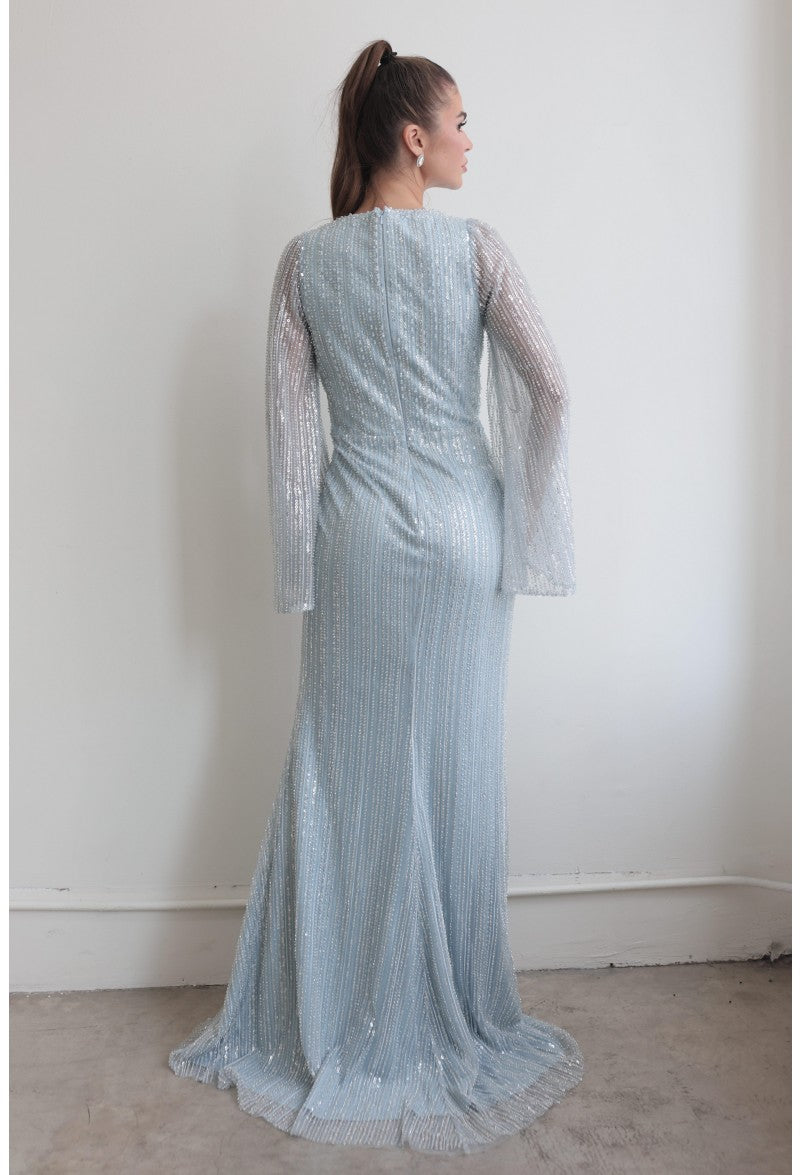 Terani Couture 242M3360 Sequins Long Sleeve Mother of the Bride Dress