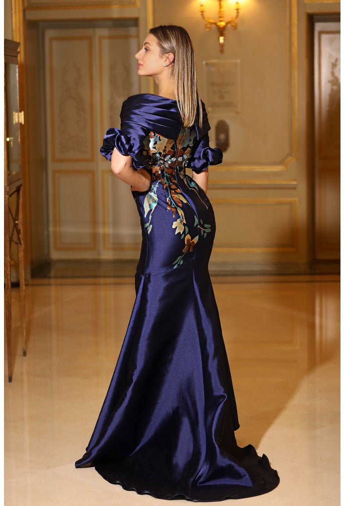 Terani Couture 242M3368 Long Printed Formal Dress