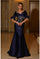 Formal Dresses Long Printed Formal Dress Blue
