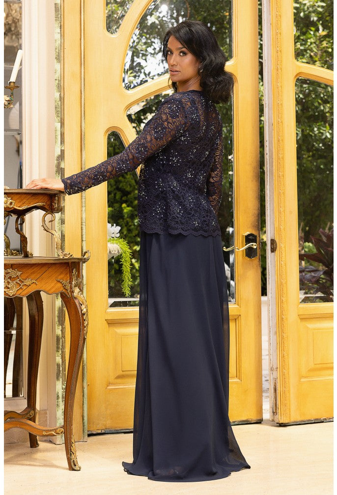 Terani Couture 242M3410 Navy 18 Sale