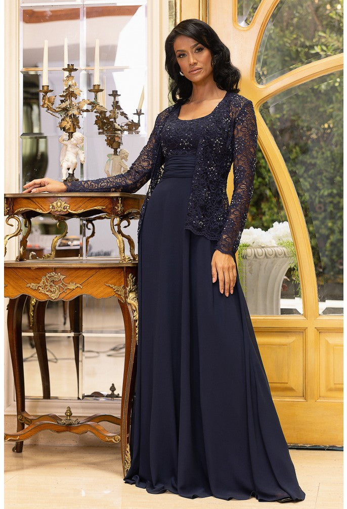 Terani Couture 242M3410 Navy 18 Sale
