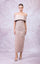 Prom Dresses Fitted Long Formal Floral Prom Dress Beige