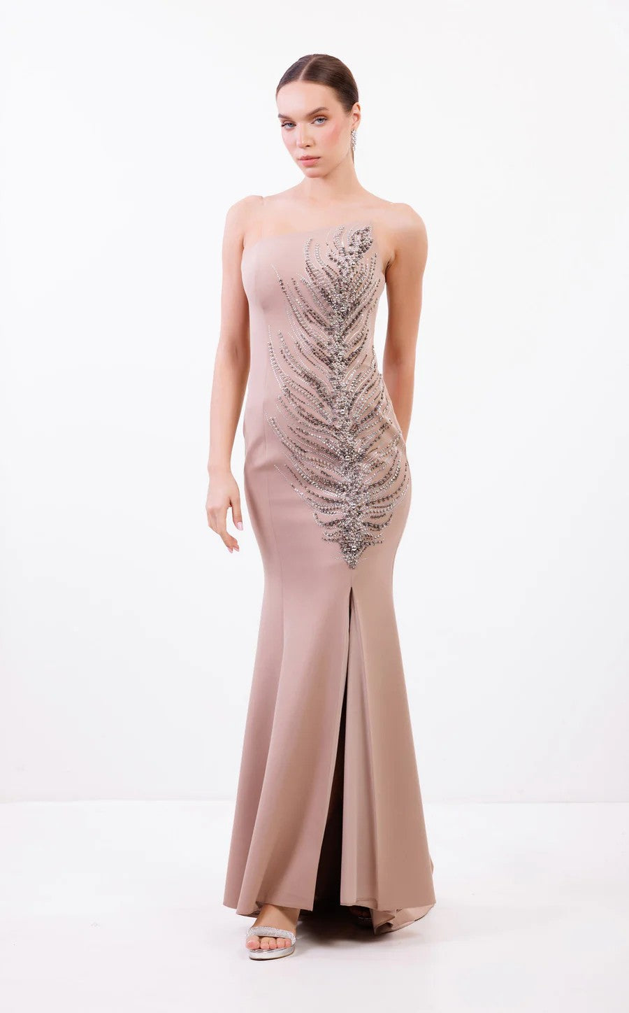 Odrella 24323 Long Formal Prom Fitted Dress