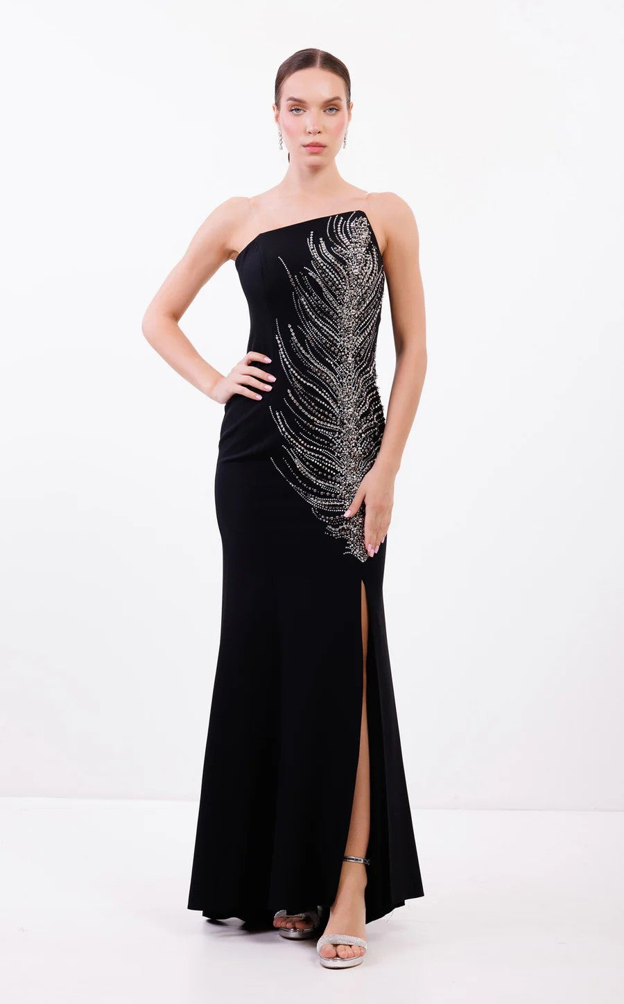 Odrella 24323 Long Formal Prom Fitted Dress