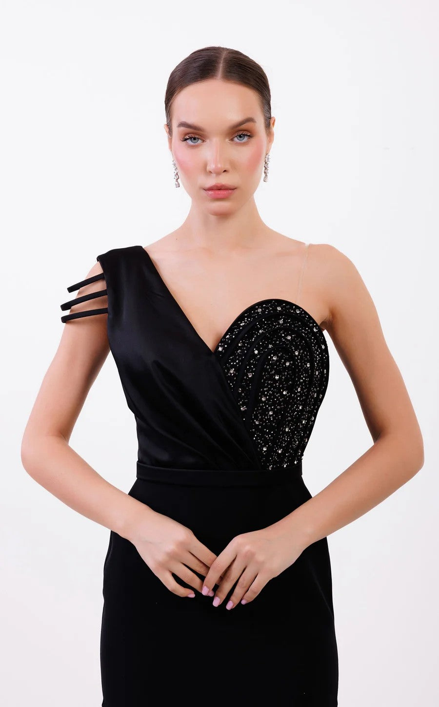 Odrella 24324 Prom Long Formal Pleated Dress