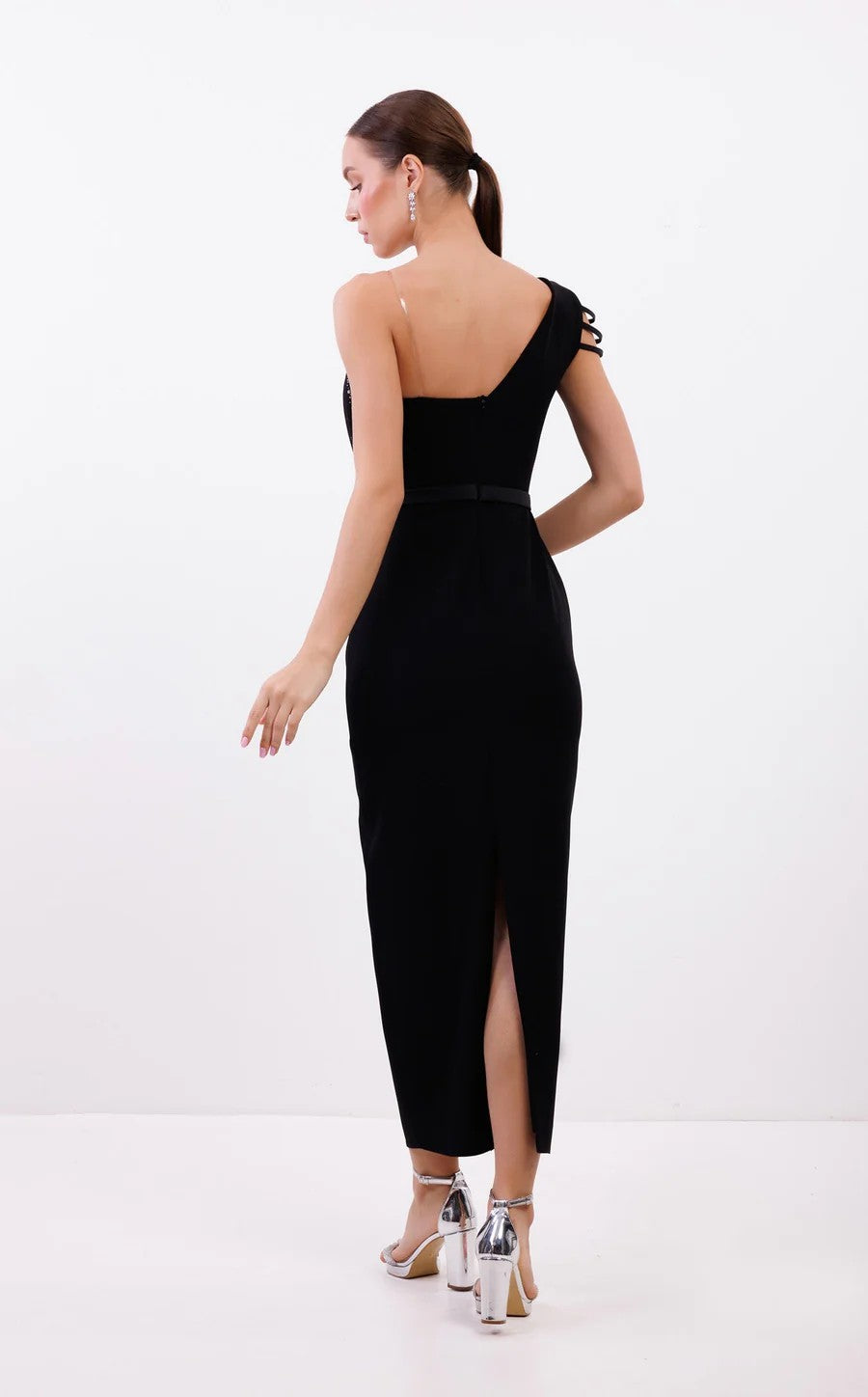 Prom Dresses Prom Long Formal Pleated Dress Black