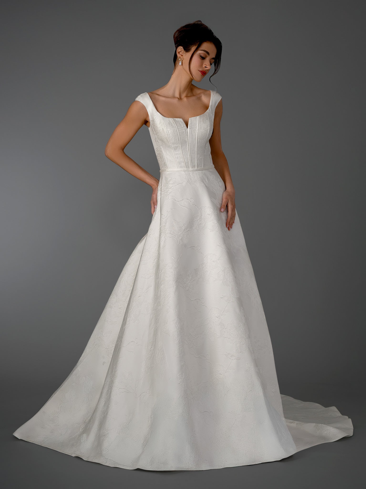 Wedding Dresses Long A Line Wedding Dress Stella Couture 26514 Off White