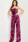Jumpsuit Long Sequin Evening Formal Jumpsuit Fuchsia