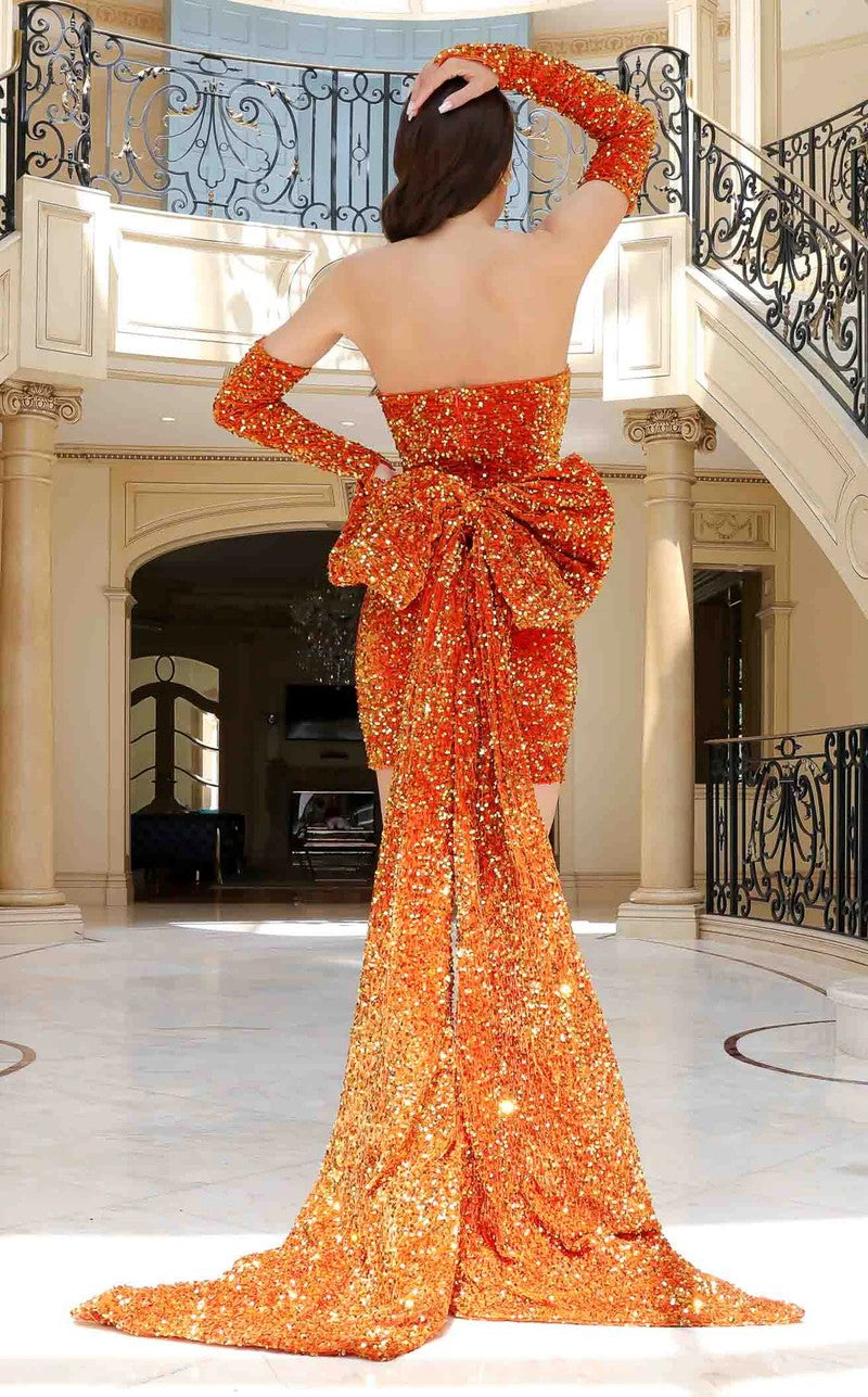 Jessica Angel 2452 Short Sequin Overskirt Cocktail Velvet Dress – The Dress  Outlet