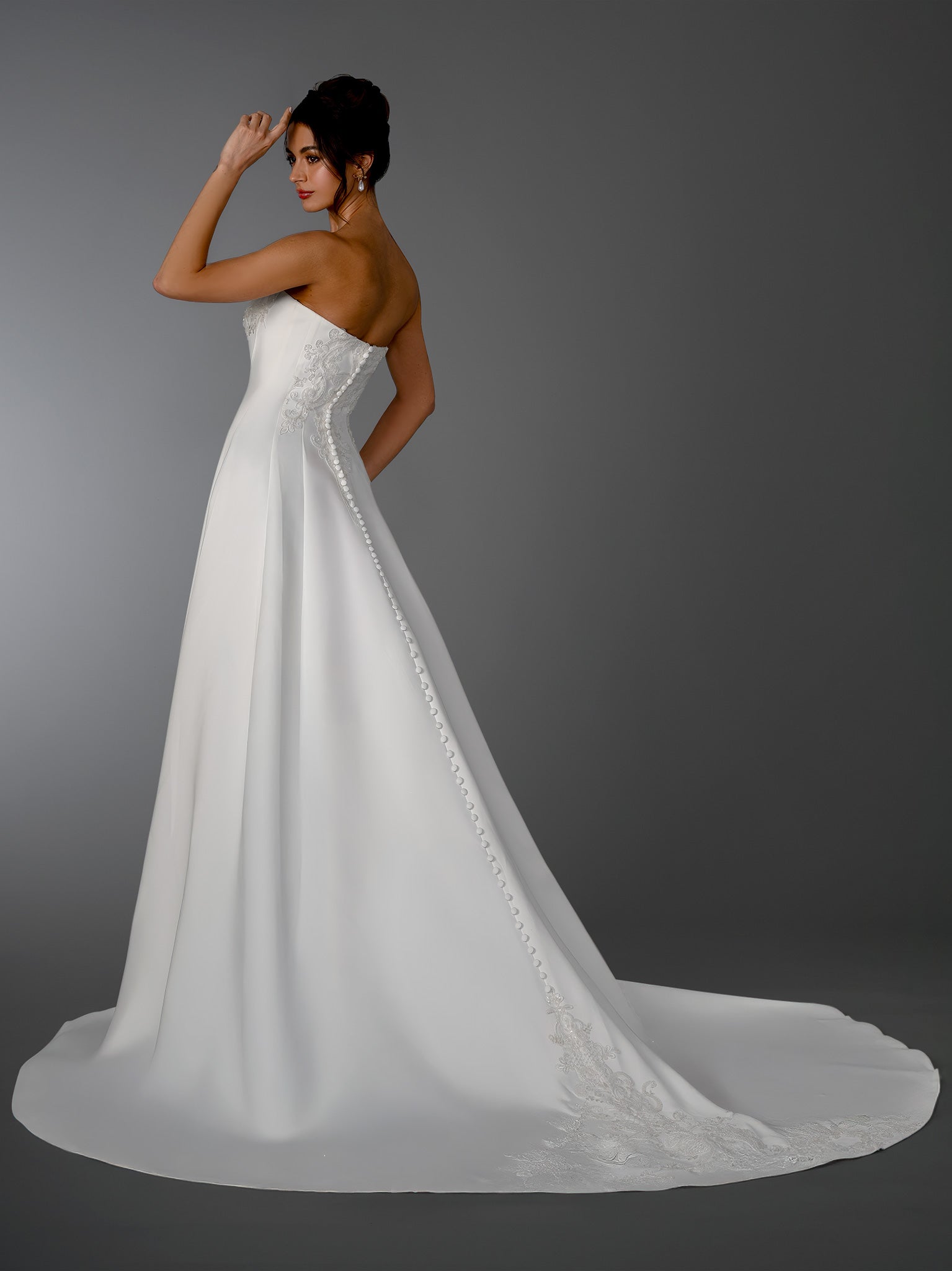 Wedding Dresses Long A Line Beaded Bridal Gown Stella Couture 26502 Off White