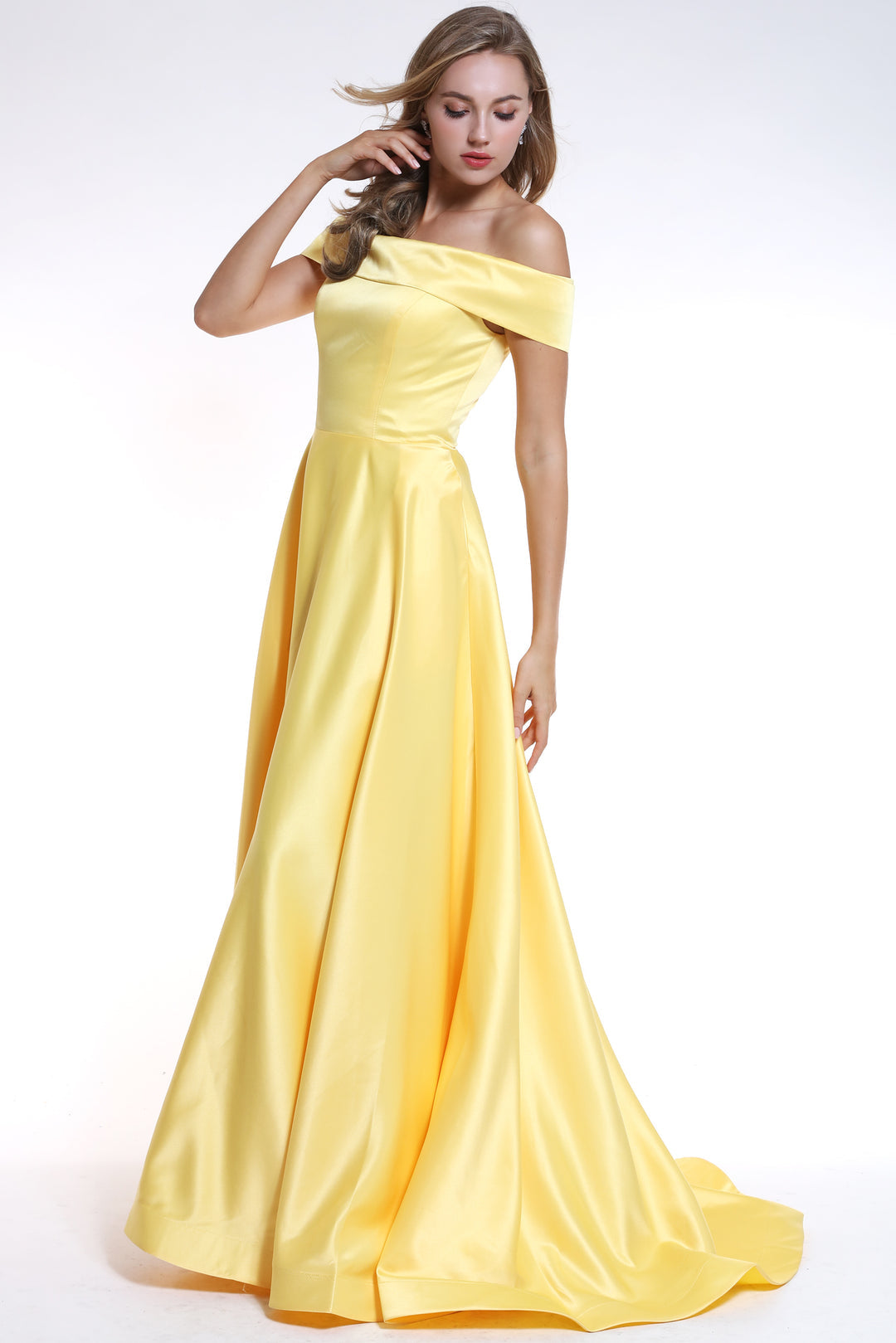 Prom Dresses Long A Line Formal Prom Dress Yellow