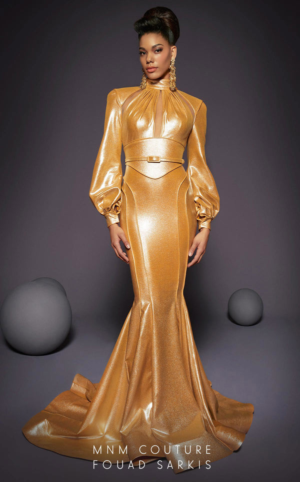 MNM Couture 2474 Long Mermaid Formal Evening Dress