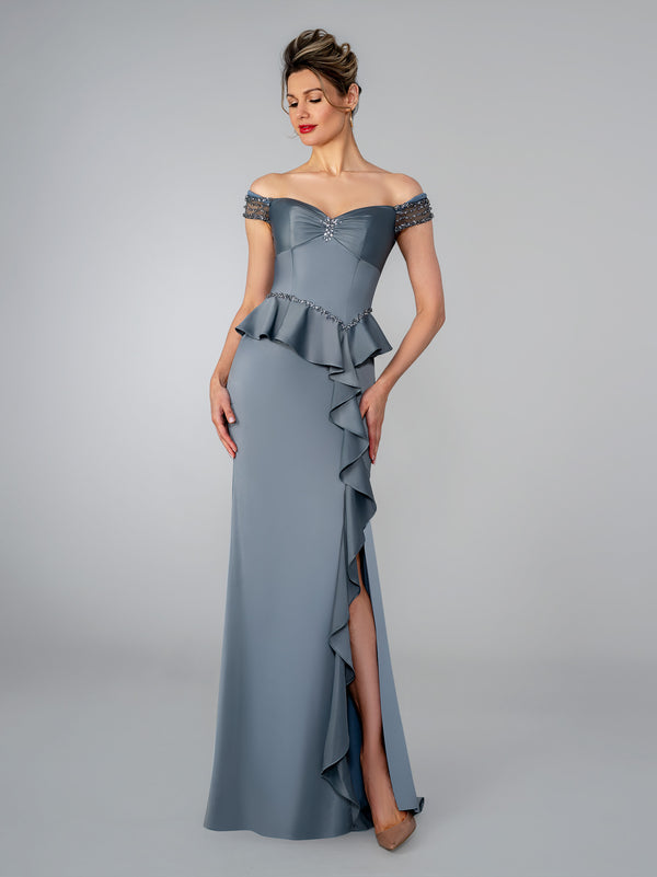 Long Evening Ruffle Formal Dress Stella Couture 26309