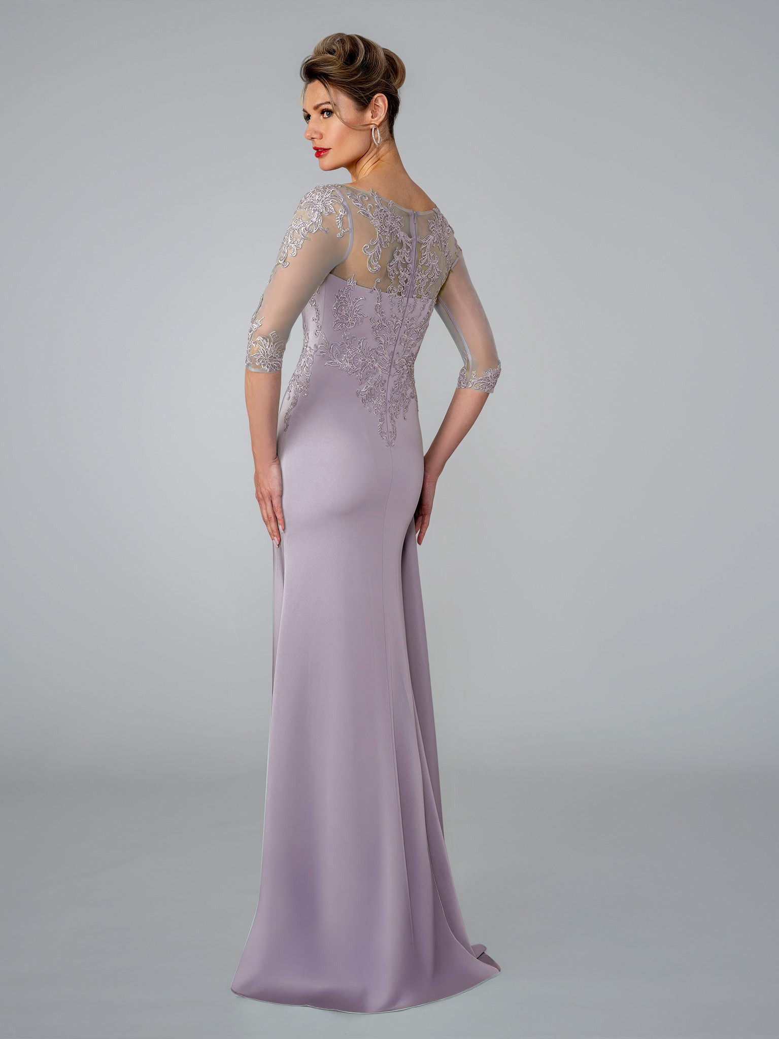 Mother of the Bride Dresses Long Formal Lace Mother of the Bride Dress Stella Couture 26301 Mauve