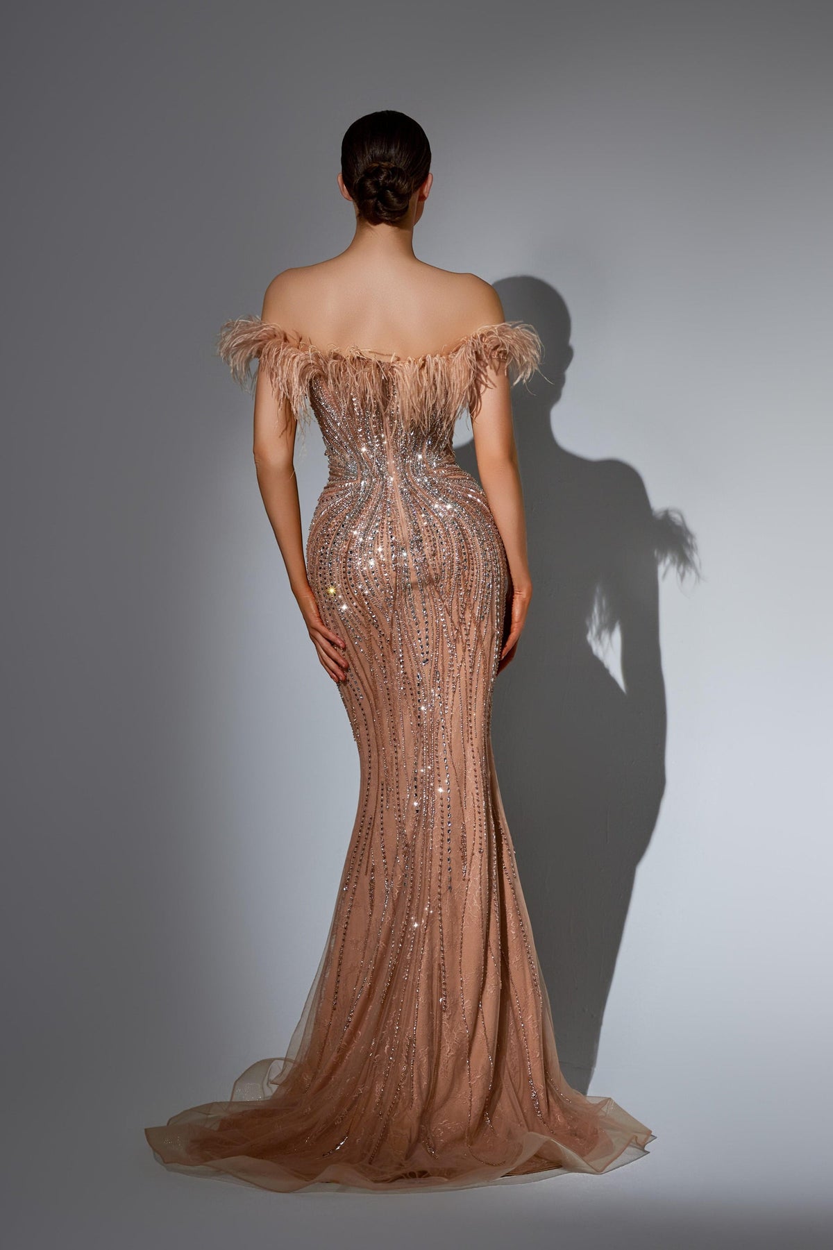 Off-the-Shoulder Floor-Length Sequin Prom Mermaid Pre Order
