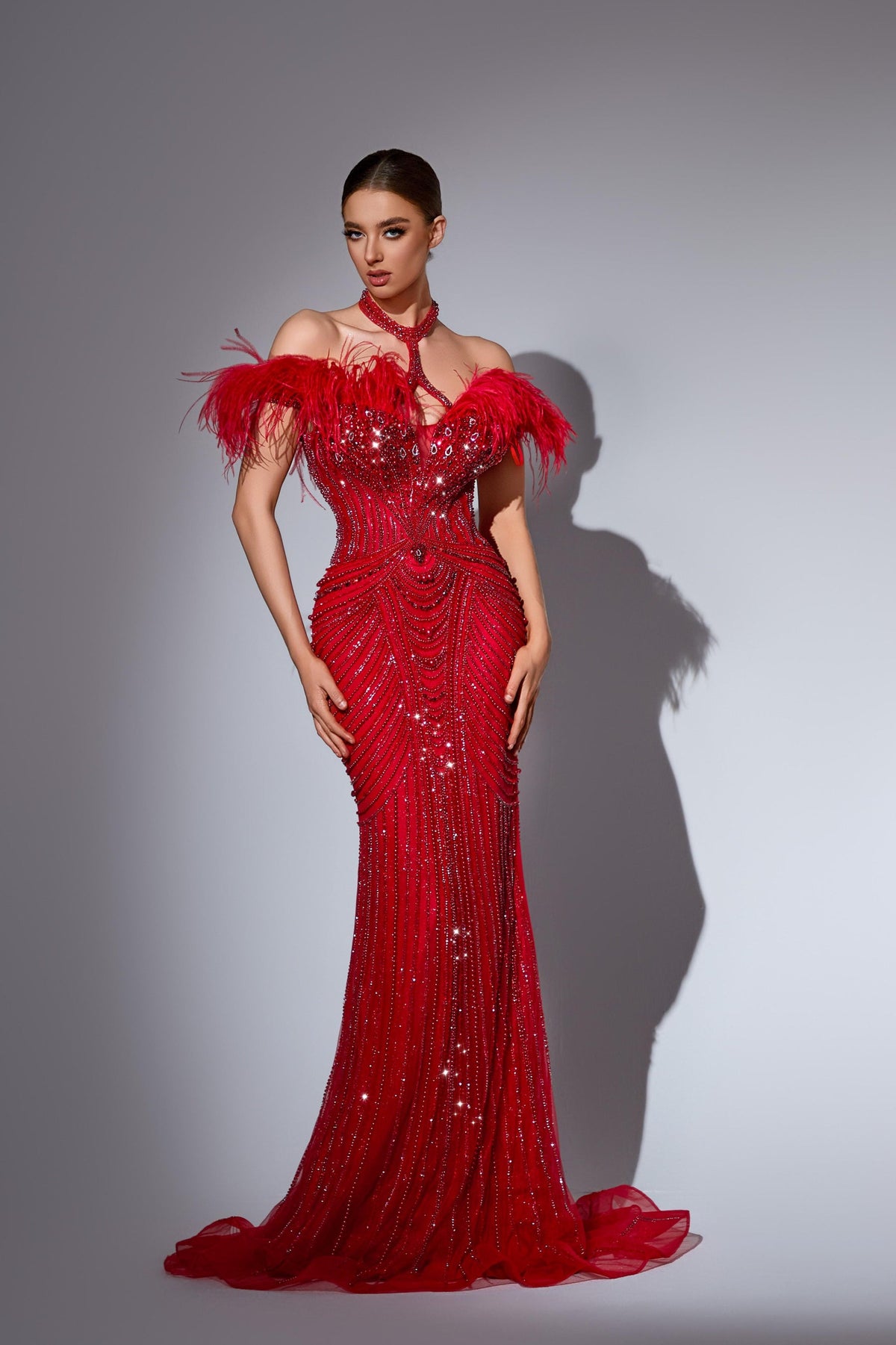V-Neck Floor-Length Sequin Formal Mermaid Pre Order