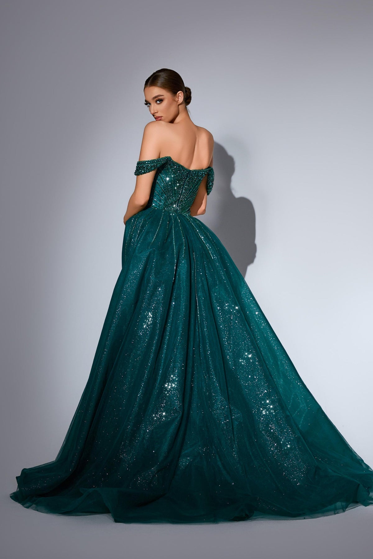 Off-the-Shoulder Floor-Length Sequin Prom Mermaid Pre Order