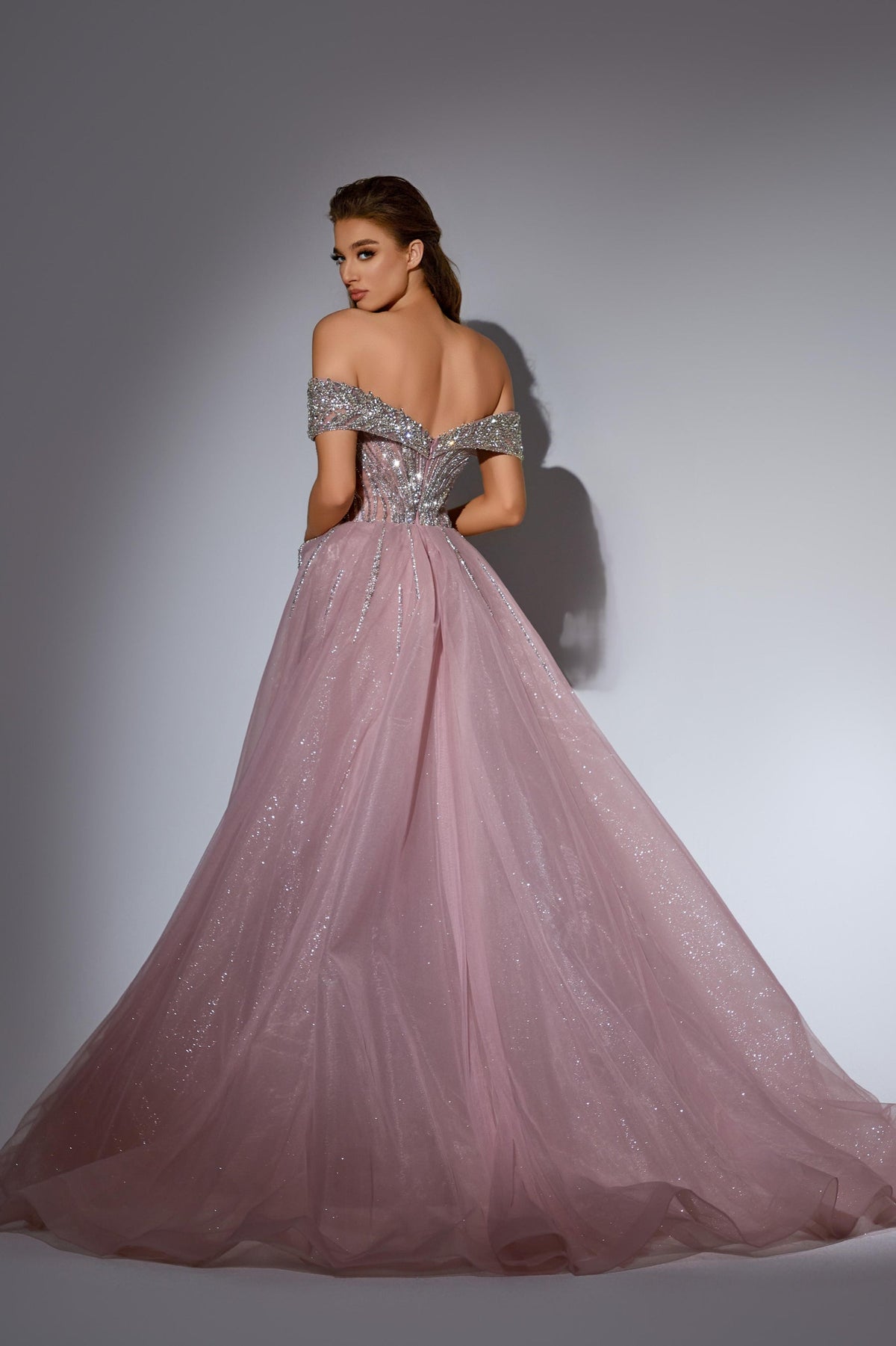 Off-the-Shoulder Floor-Length Tulle Prom Mermaid Trumpet Pre Order