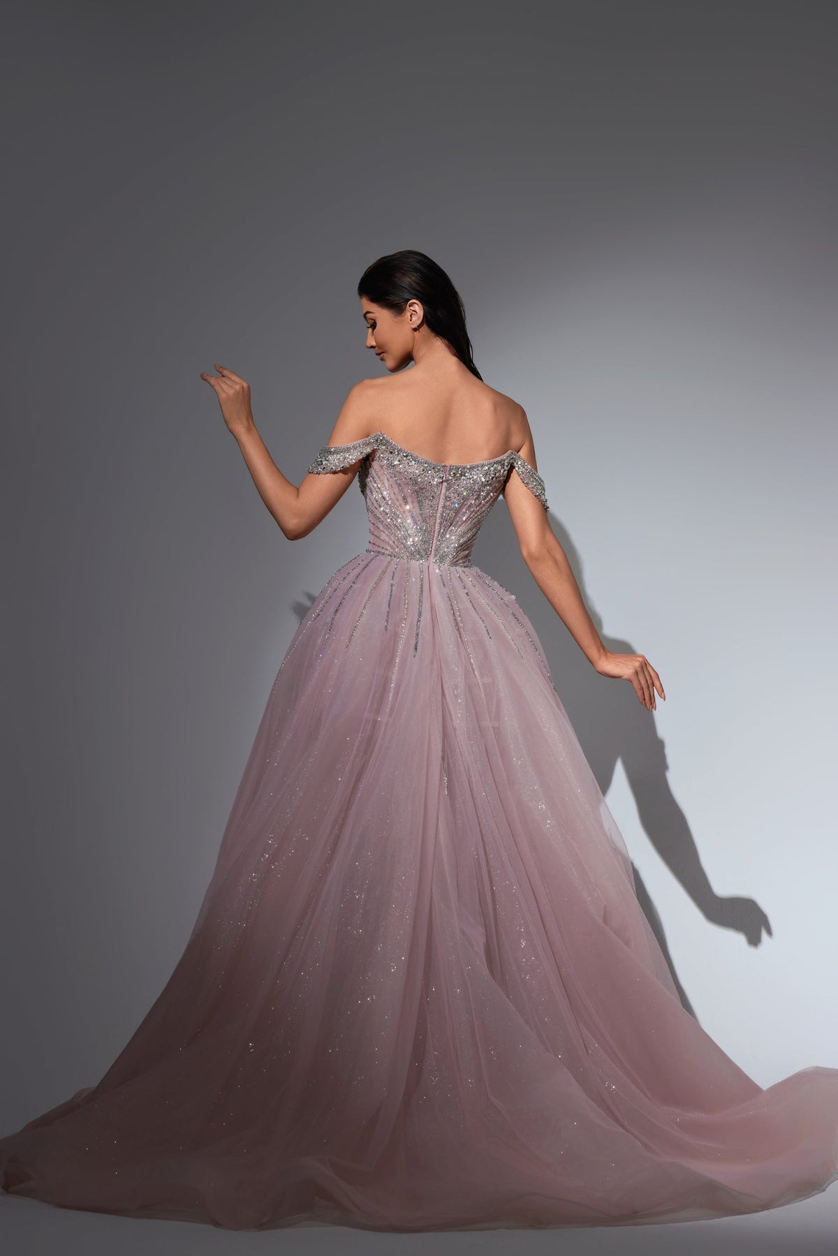 Off-the-Shoulder Floor-Length Sequin Prom Mermaid Pre Order