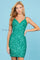 Cocktail Dresses Homecoming Short Fitted Cocktail Dress Emerald