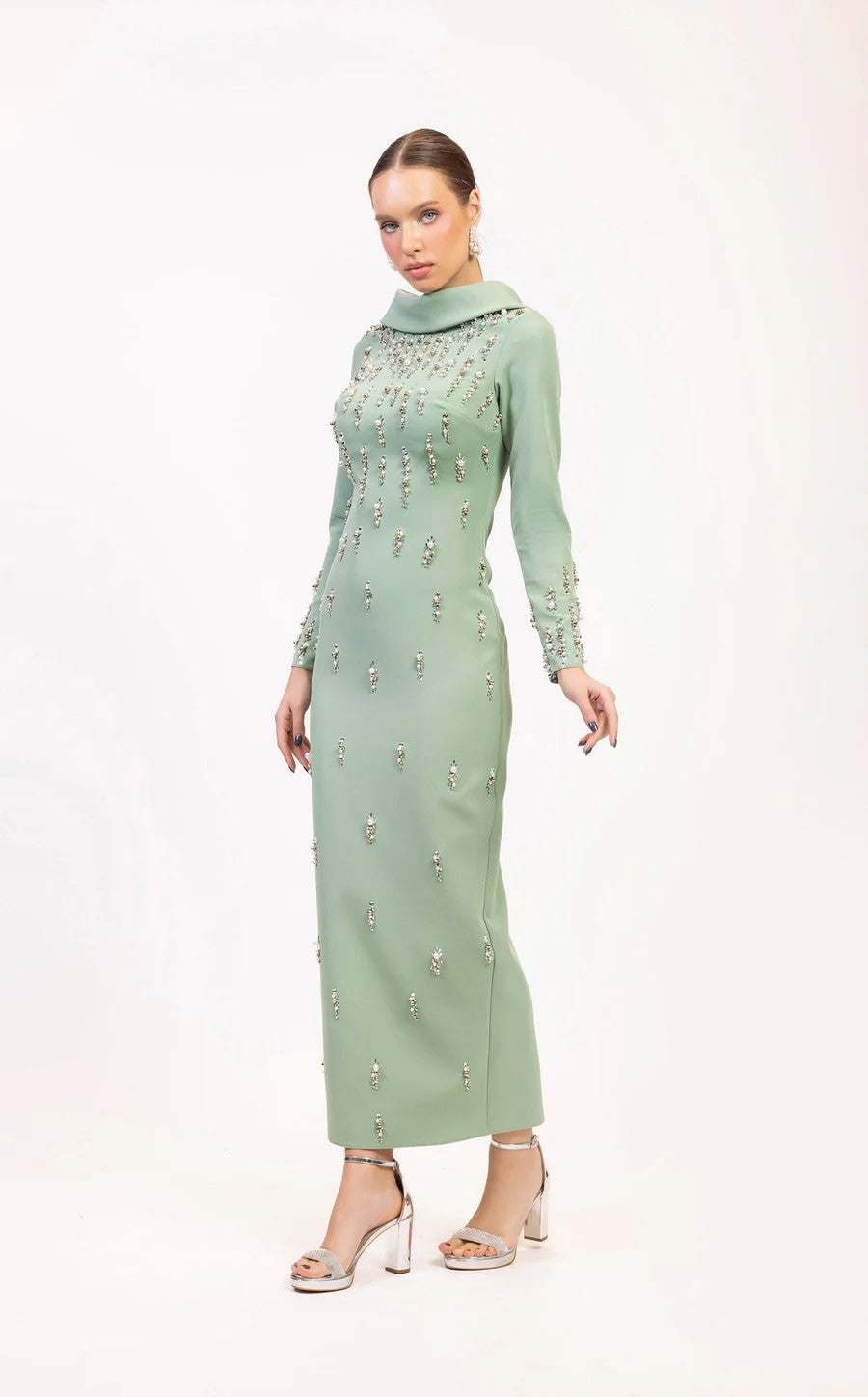 Odrella 25035 Long Sleeve Formal Evening Dress