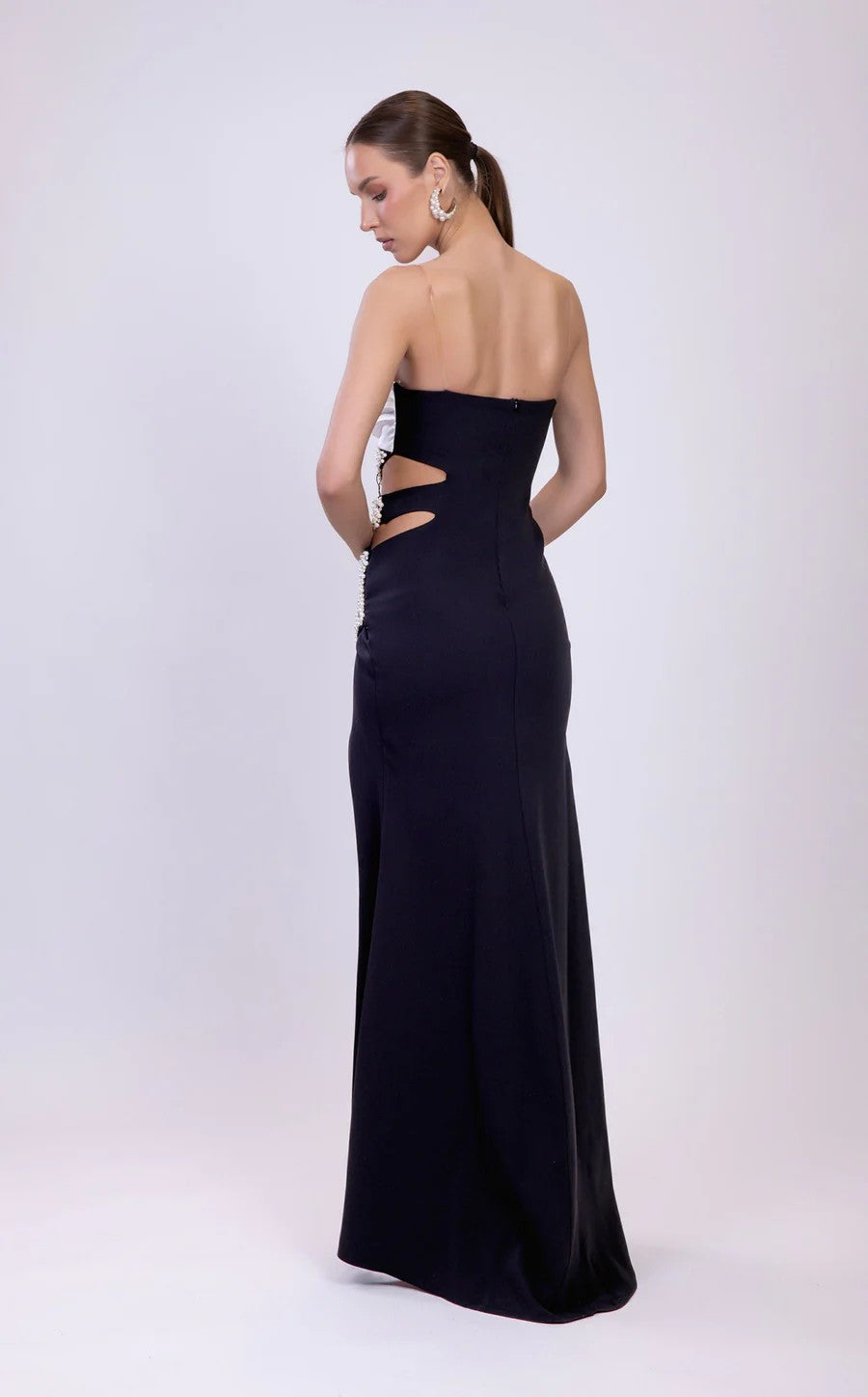 Odrella 25045 Formal Long Fitted Slit Prom Dress