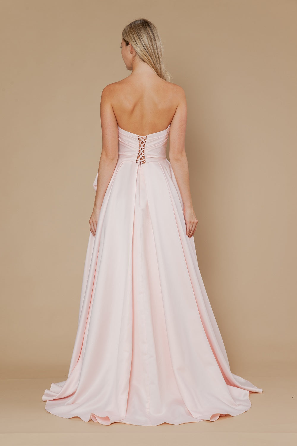 Sweetheart Floor-Length Satin Prom Ball Gown Poly USA 25062