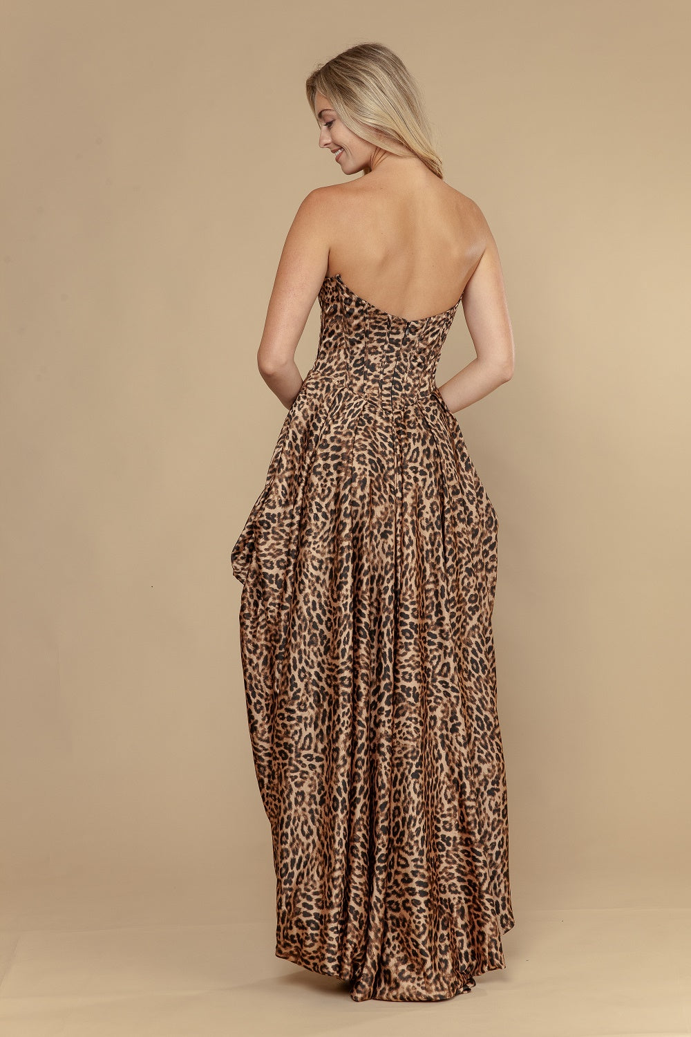 Sweetheart High-Low Satin Prom Fit & Flare Poly USA 25086