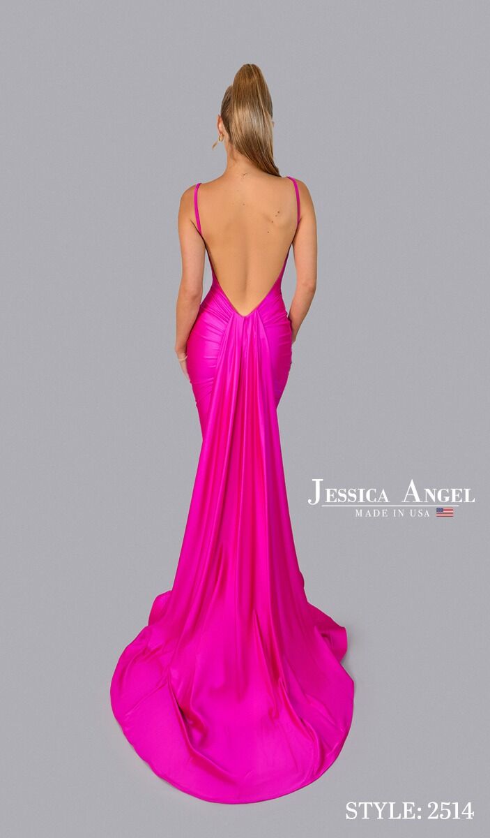 Prom Dresses Long Formal Mermaid Prom Dress Jessica Angel 2514 Fuchsia