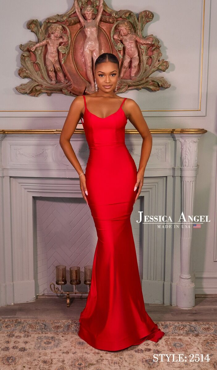 Prom Dresses Long Formal Mermaid Prom Dress Jessica Angel 2514 Red