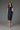 Cocktail Dresses Metallic Fitted Formal Knee Length Cocktail Dress Navy