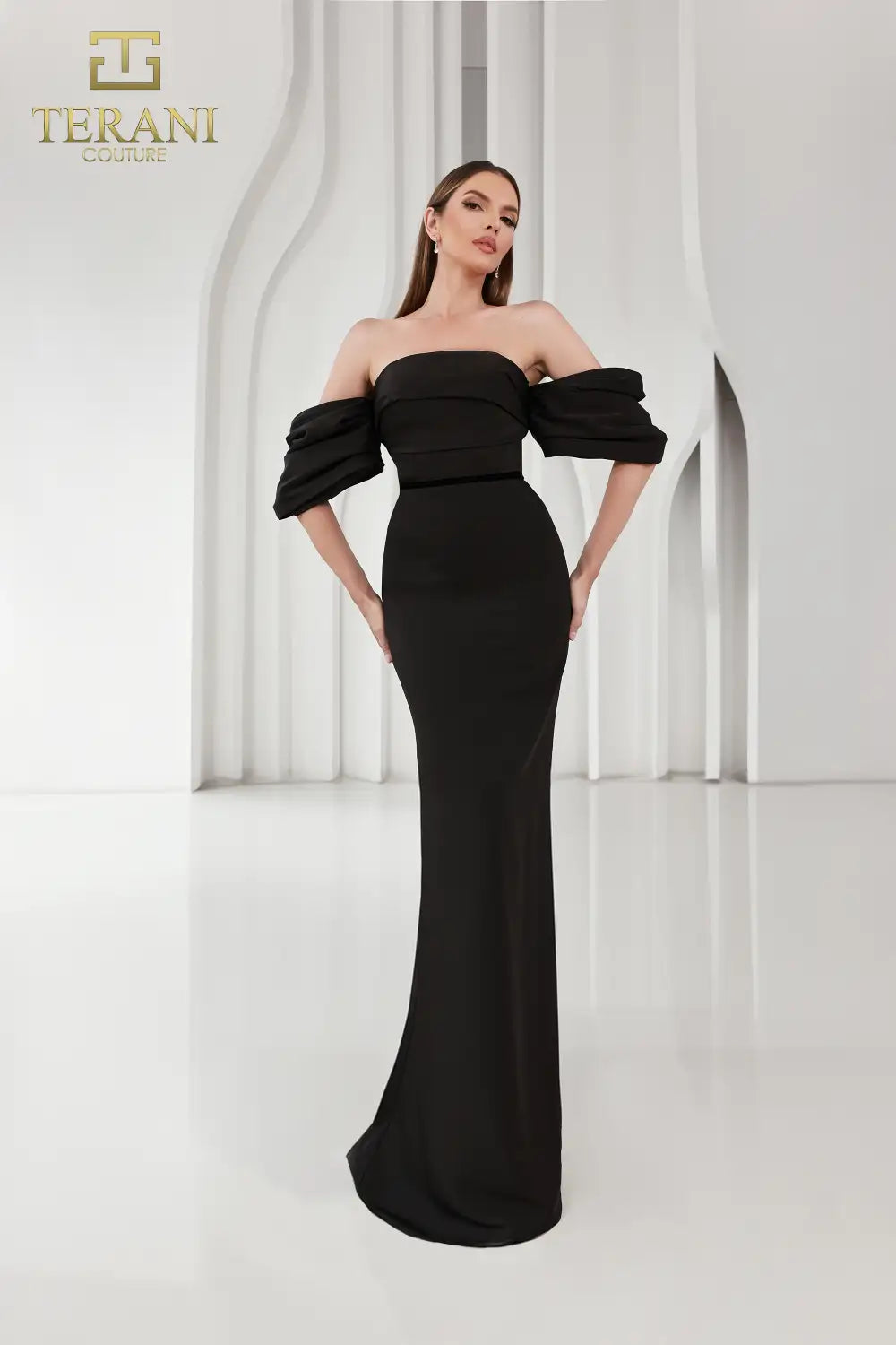 Fuchsia Terani Couture 251E4204 Long Fitted Formal Evening Dress for