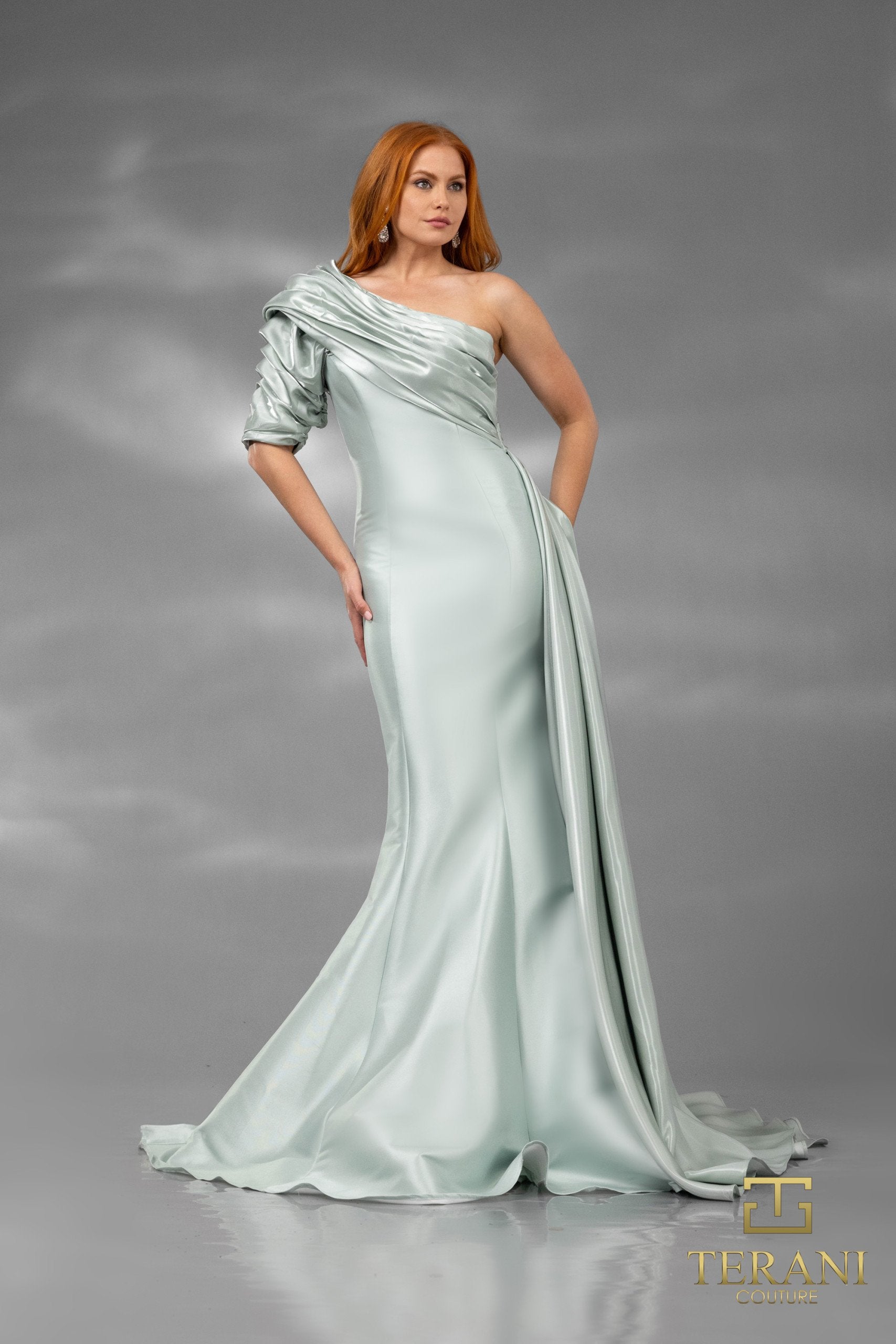 Terani Couture 251E4205 Long Formal Overskirt Mermaid Evening Dress