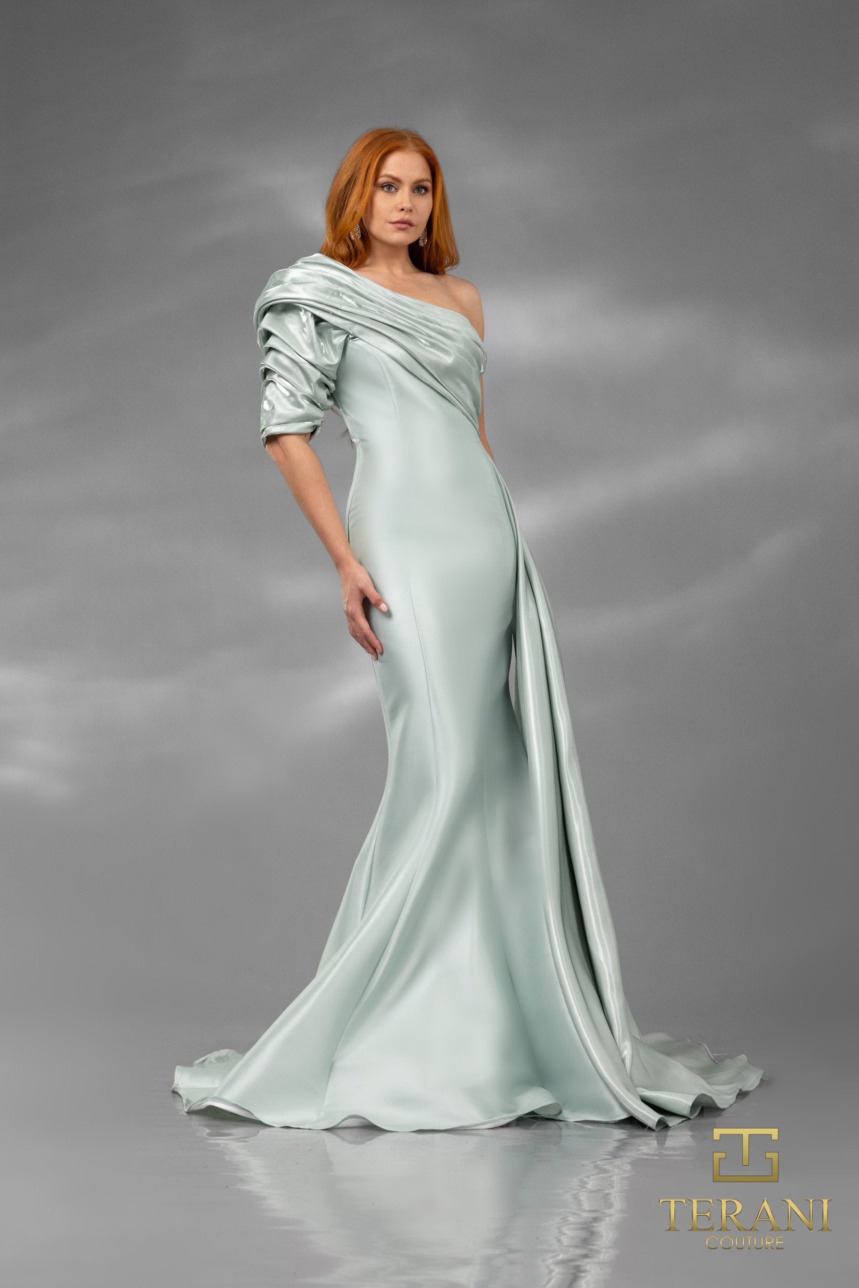 Terani Couture 251E4205 Long Formal Overskirt Mermaid Evening Dress
