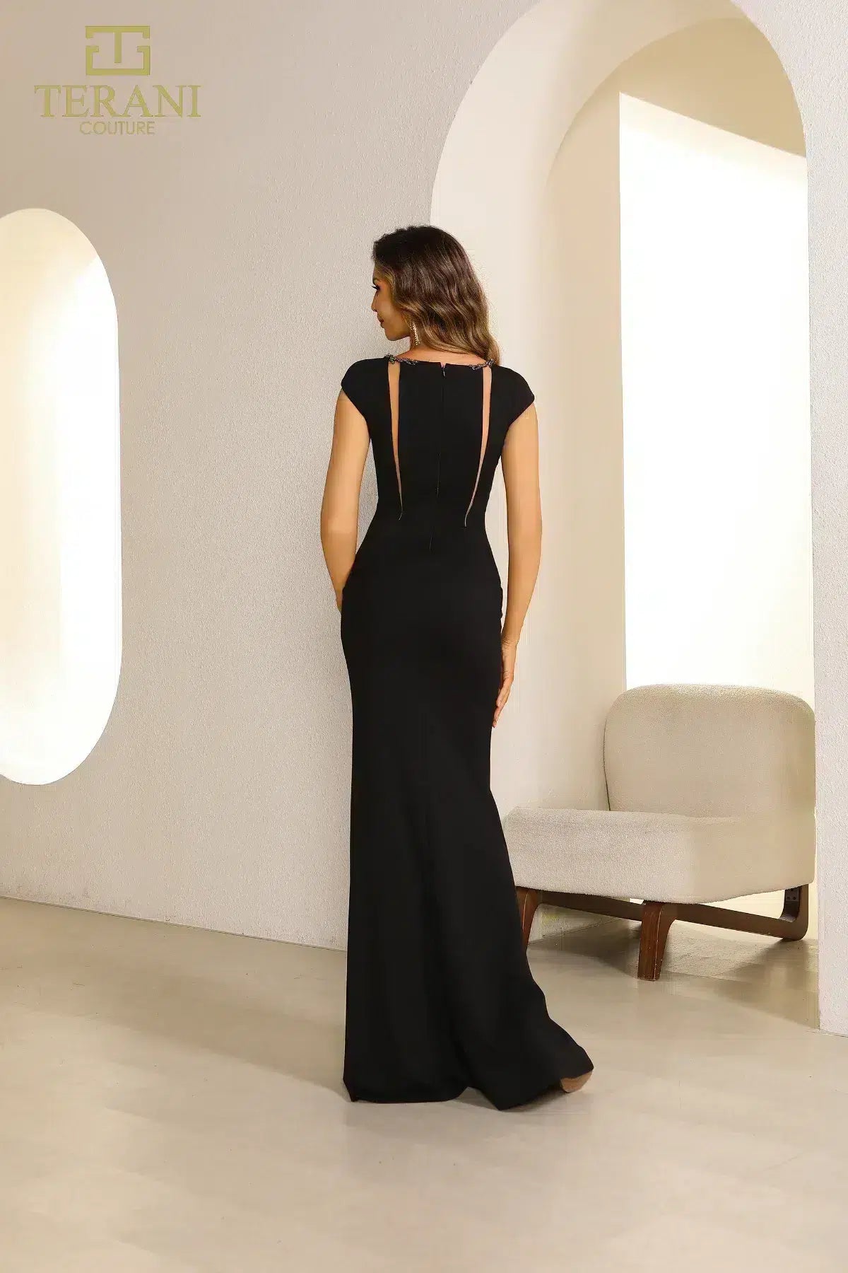 Terani Couture 251E4586 Long Fitted Formal Bodycon Evening Dress
