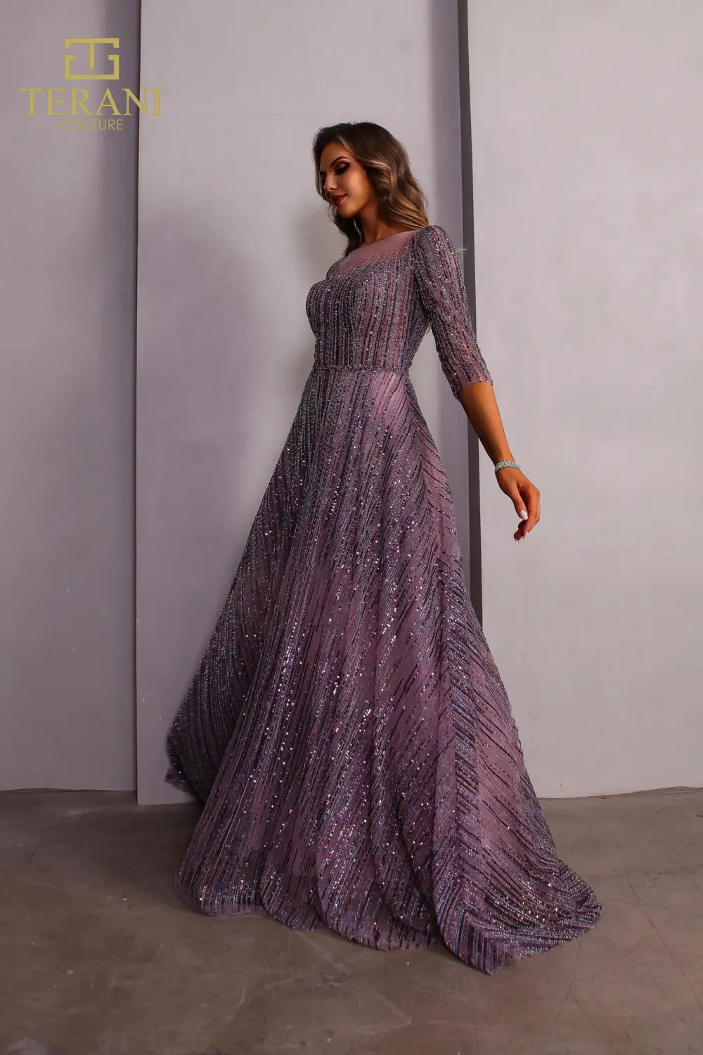 Terani Couture 251M4409 Mauve 16 Sale