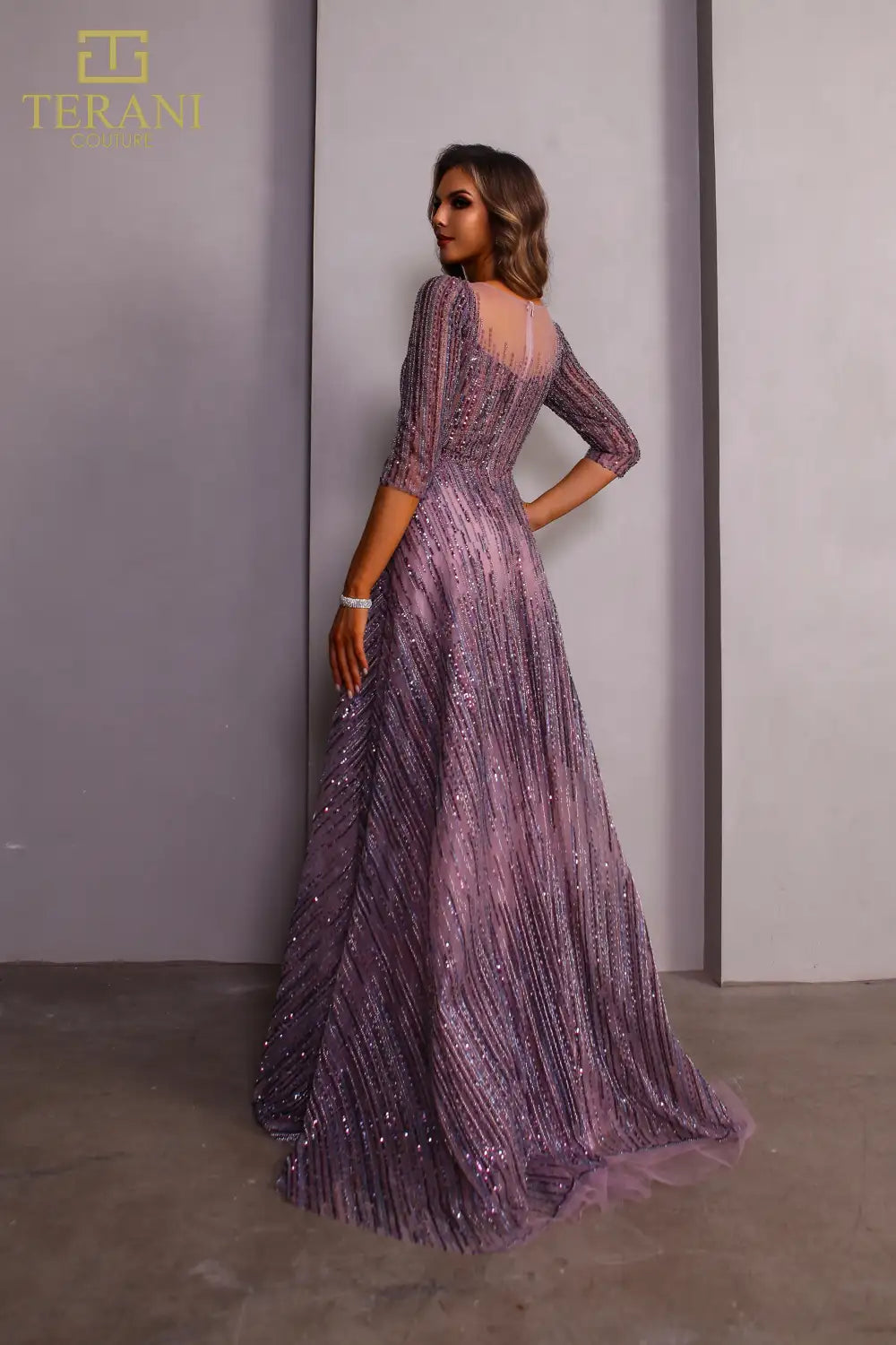 Terani Couture 251M4409 Mauve 16 Sale