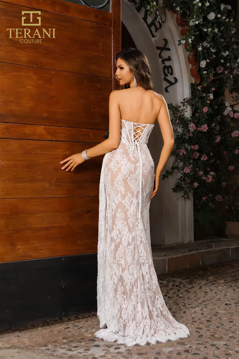 Prom Dresses Long Lace Formal Prom Dress Ivory Nude