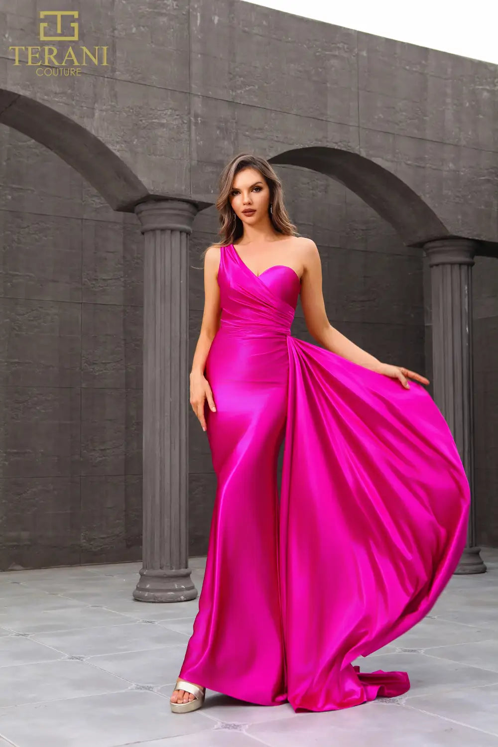 Prom Dresses Mermaid Fit Long Formal Evening Prom Dress Magenta