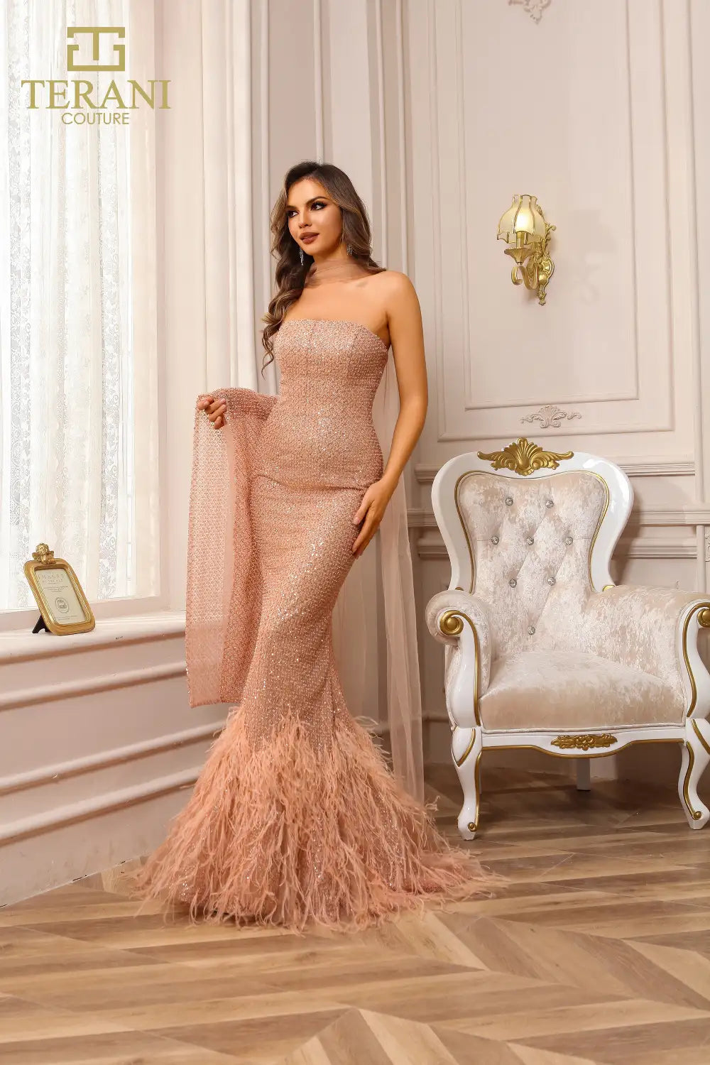 Prom Dresses Long Mermaid Formal Prom Dress Blush