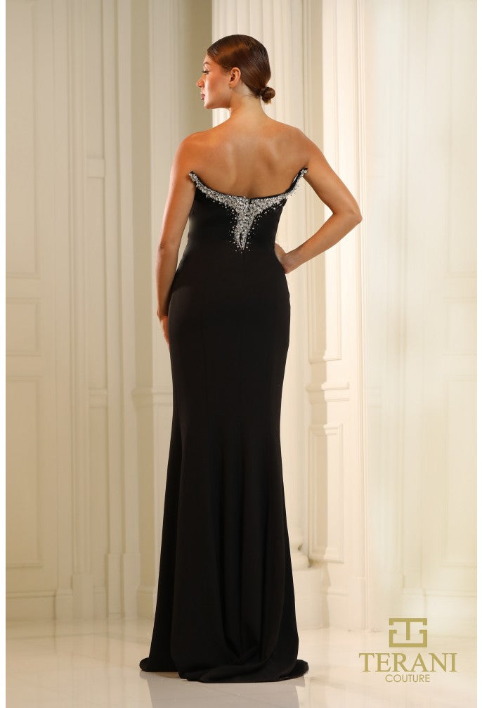 Terani Couture 251E4240 Long Beaded Formal Prom Dress