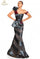 Prom Dresses Mermaid Ruffle Long Formal Prom Dress Slate