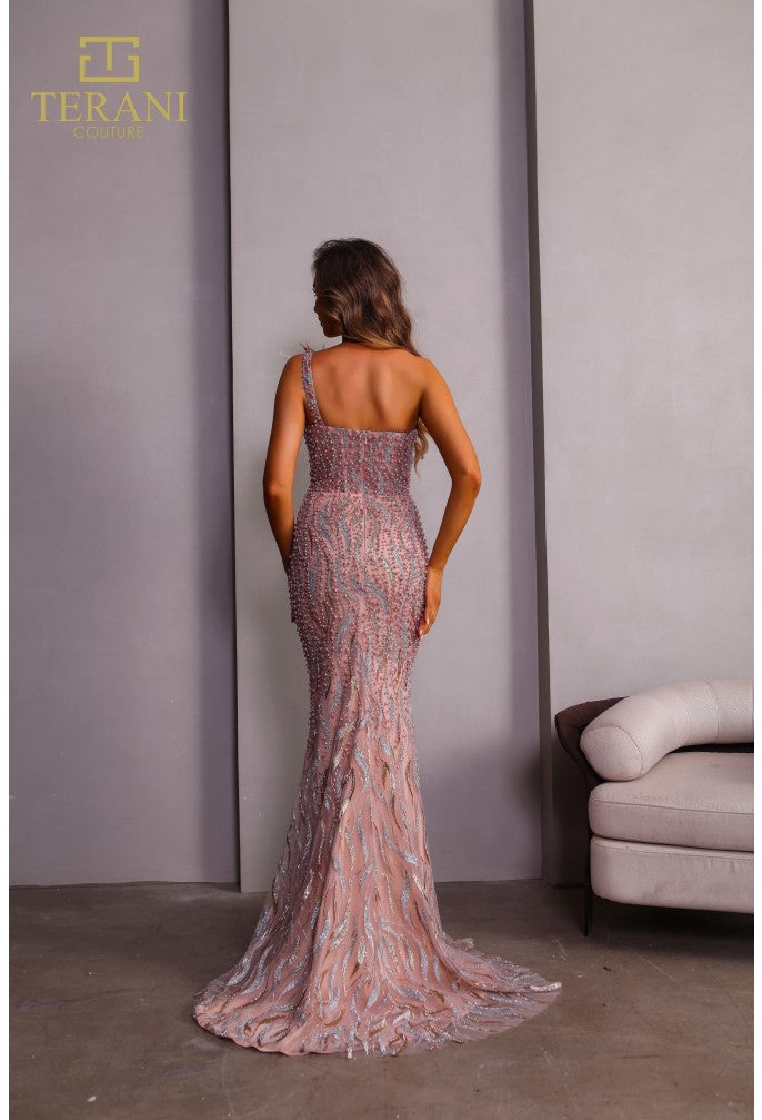 Terani Couture 251GL4315 Long Fitted Formal Evening Dress