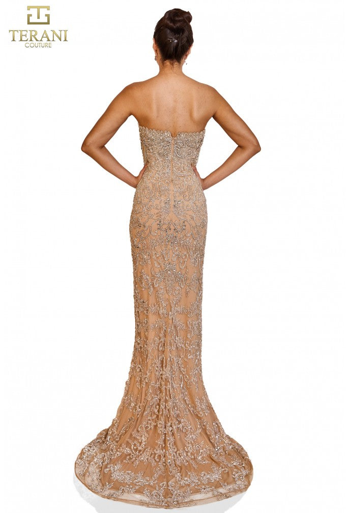 Terani Couture 251GL4346 Fitted Long Evening Formal Prom Dress