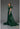 Formal Dresses Fitted Long Formal Overskirt Evening Dress Emerald